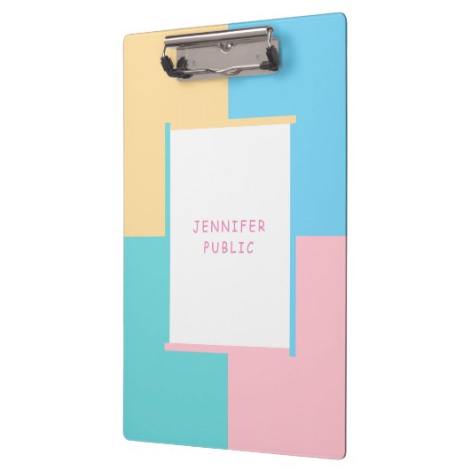 Porte-bloc Plutôt tendance rose jaune bleu vert (Gauche)