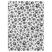 Porte-bloc Poches de chien noir et blanc Poka Dot (Dos)