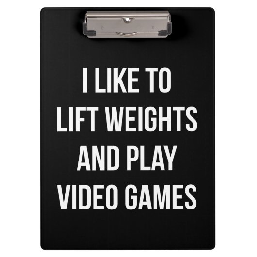 Porte-bloc Poids de levage et jeux vidéo - entraînement de je (Devant)