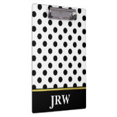 Porte-bloc Point de polka noir et blanc décoré d'un (Swatch)