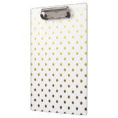 Porte-bloc Point Polka Or Blanc (Gauche)