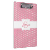 Porte-bloc Point Polka rose personnalisé (Swatch)