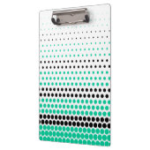 Porte-bloc Point vert des Caraïbes et Polka noir (Gauche)