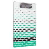 Porte-bloc Point vert des Caraïbes et Polka noir (Swatch)