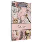 Porte-bloc Pointe à vapeur rose Retro Goth Owl Keys (Swatch)