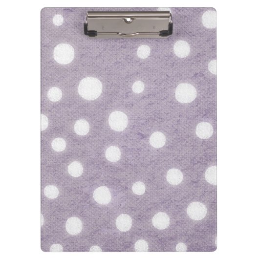 Porte-bloc Points blancs et violets (Devant)