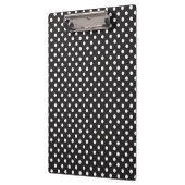 Porte-bloc Points Blancs Noirs Cercles Simples Monochromes (Gauche)