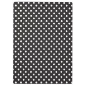 Porte-bloc Points Blancs Noirs Cercles Simples Monochromes (Dos)