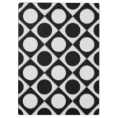 Porte-bloc Points & Carrés / noir blanc + vos idées (Dos)