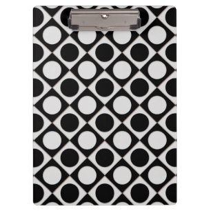 Porte-bloc Points & Carrés / noir blanc + vos idées