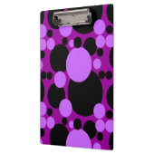 Porte-bloc Points de cercle noir violet porte - bloc à la mod (Gauche)