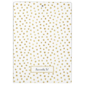 Porte-bloc Points de parties scintillant or (Dos)