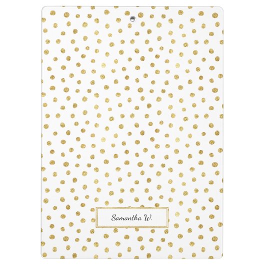 Porte-bloc Points de parties scintillant or (Dos)