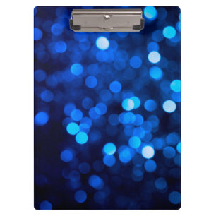 Porte-bloc Points lumineux bleus Abstraits