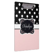 Porte-bloc Points roses et noirs (Swatch)