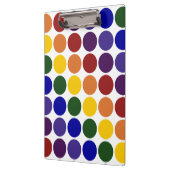 Porte-bloc Pois arc-en-ciel en blanc (Gauche)