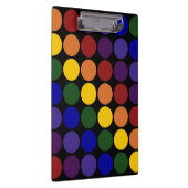 Porte-bloc Pois arc-en-ciel en noir (Swatch)