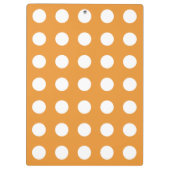 Porte-bloc Pois blancs sur ambre (Dos)