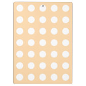Porte-bloc Pois blancs sur beige (Dos)