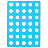 Porte-bloc Pois blancs sur bleu électrique (Dos)