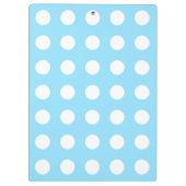 Porte-bloc Pois blancs sur bleu pâle (Dos)