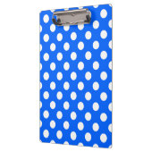 Porte-bloc Pois blancs sur bleu royal (Gauche)