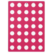 Porte-bloc Pois blancs sur cerise (Dos)