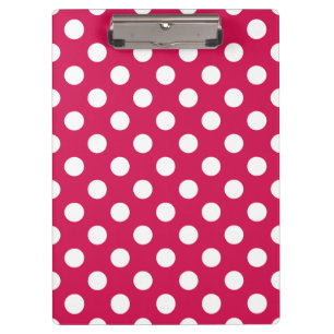 Porte-bloc Pois blancs sur cerise