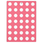 Porte-bloc Pois blancs sur corail (Dos)