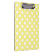 Porte-bloc Pois blancs sur jaune citron (Swatch)