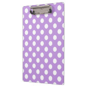 Porte-bloc Pois blancs sur lilas (Gauche)