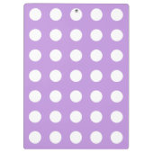Porte-bloc Pois blancs sur lilas (Dos)