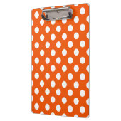 Porte-bloc Pois blancs sur orange (Gauche)