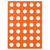 Porte-bloc Pois blancs sur orange (Dos)