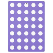 Porte-bloc Pois blancs sur perwinkle (Dos)