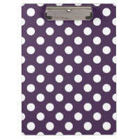 Pois blancs sur prune violette