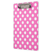 Porte-bloc Pois blancs sur rose (Gauche)