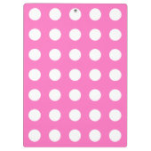 Porte-bloc Pois blancs sur rose (Dos)