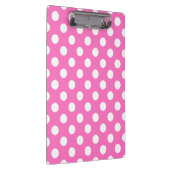 Porte-bloc Pois blancs sur rose (Swatch)