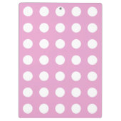 Porte-bloc Pois blancs sur rose pâle (Dos)