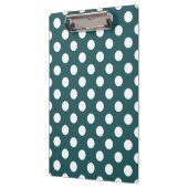 Porte-bloc Pois blancs sur turquoise (Gauche)