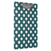 Porte-bloc Pois blancs sur turquoise (Swatch)