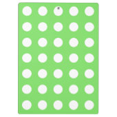 Porte-bloc Pois blancs sur vert pomme (Dos)