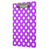 Porte-bloc Pois blancs sur violet clair (Gauche)