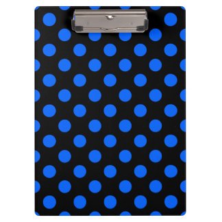 Porte-bloc Pois bleu et noir