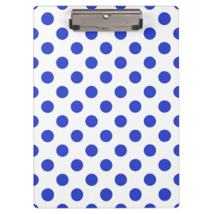 Porte-bloc Pois bleu royal