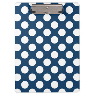 Porte-bloc Pois Bleus de la Marine, Motif à points Polka, poi
