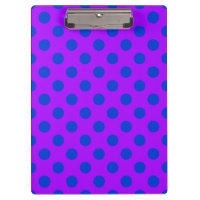 Pois bleus sur violet