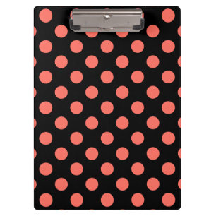 Porte-bloc Pois coralliens vivants sur noir