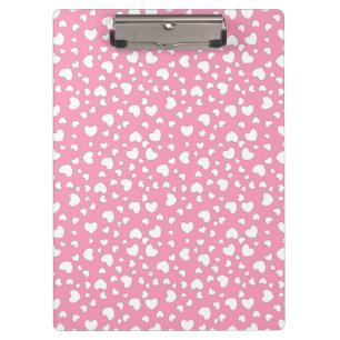 Porte-bloc Pois de coeur de rose en pastel